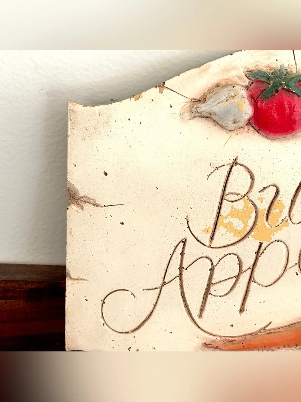 90s Kitchen Wall Decor Signs Plaques Dining Room Vegetables Italy Mediterranean